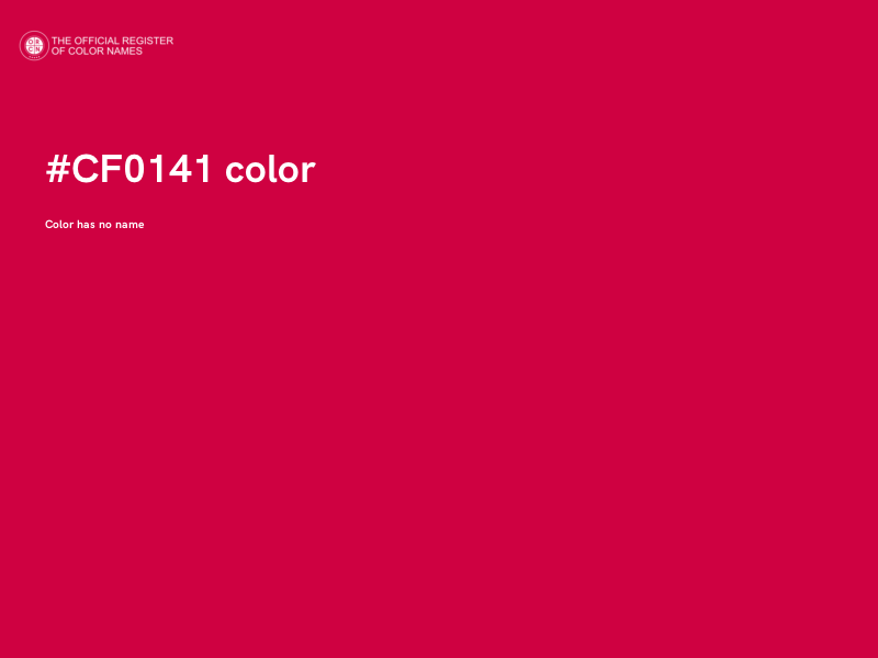 #CF0141 color image