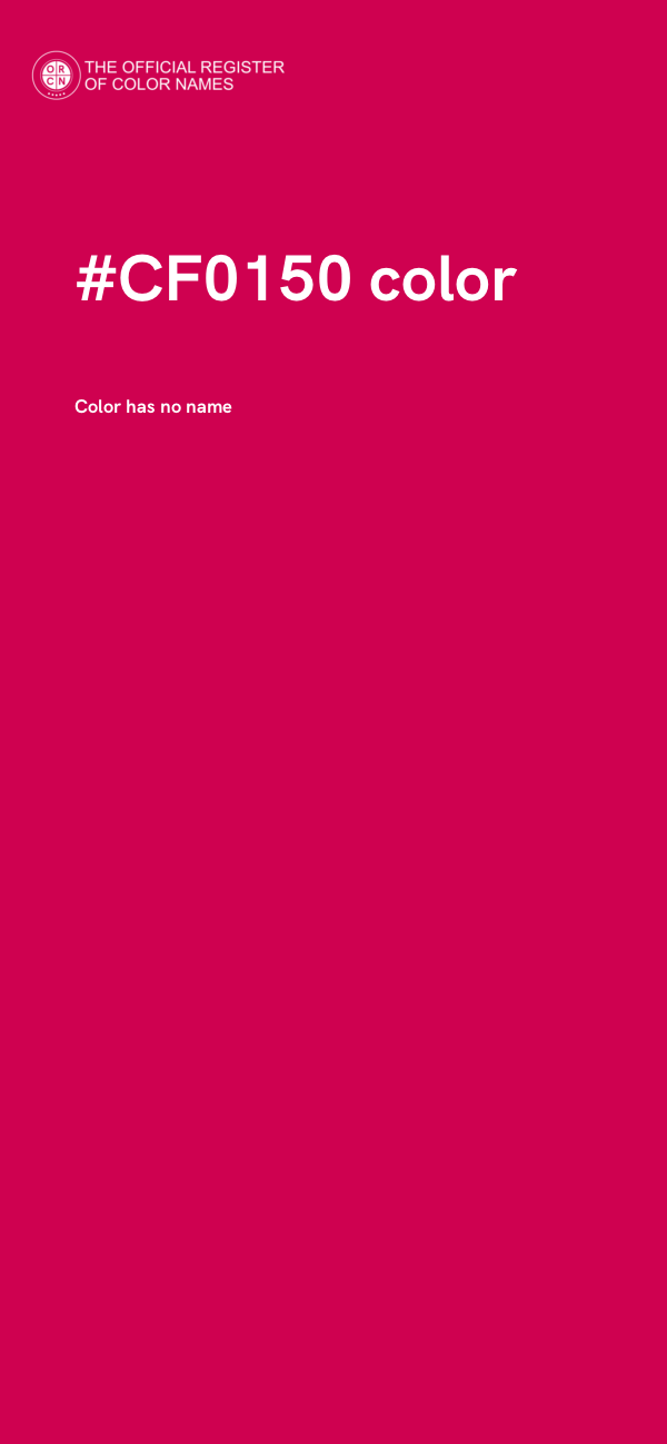 #CF0150 color image