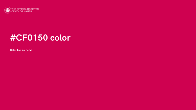 #CF0150 color image