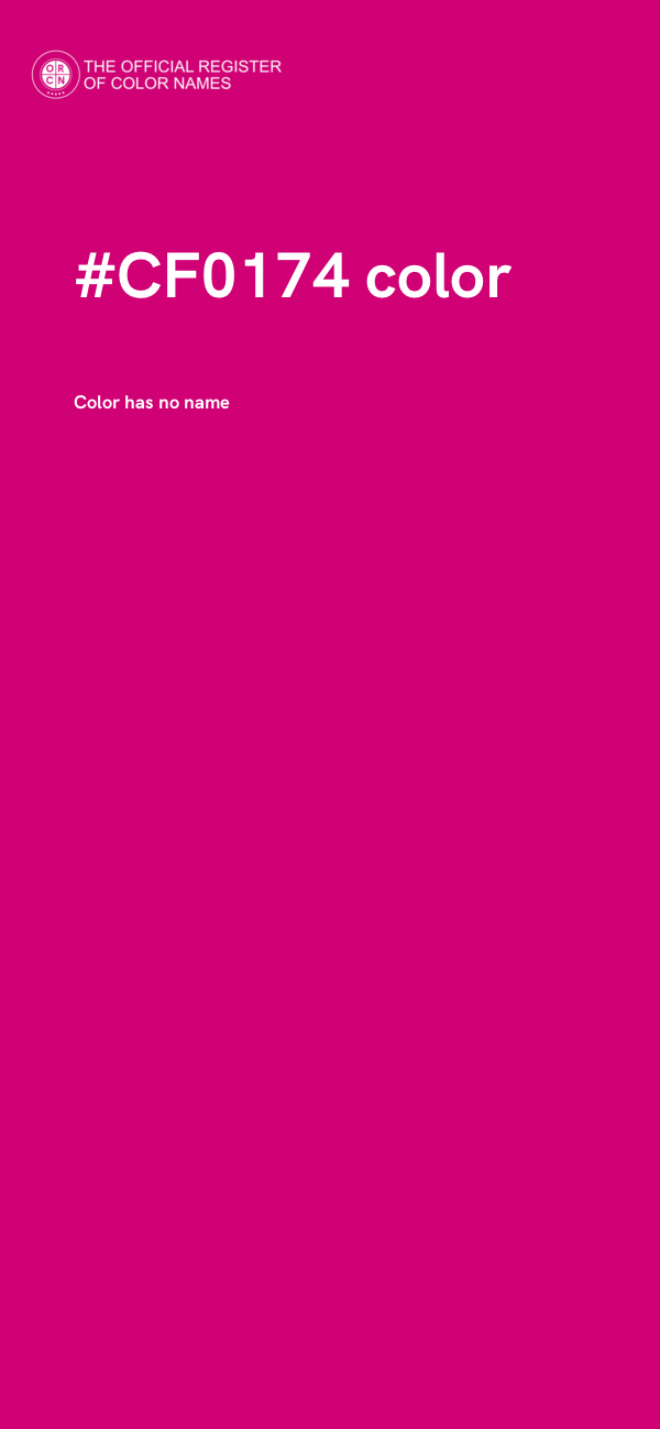 #CF0174 color image