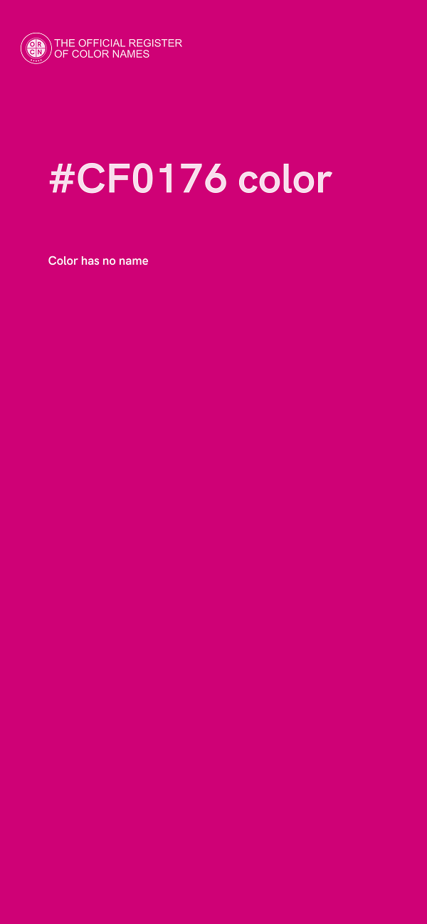 #CF0176 color image