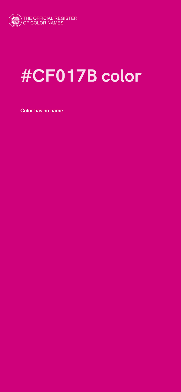 #CF017B color image