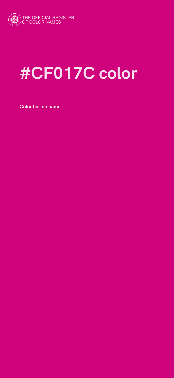 #CF017C color image