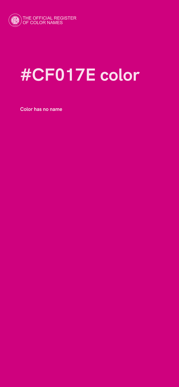 #CF017E color image