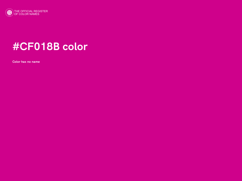 #CF018B color image