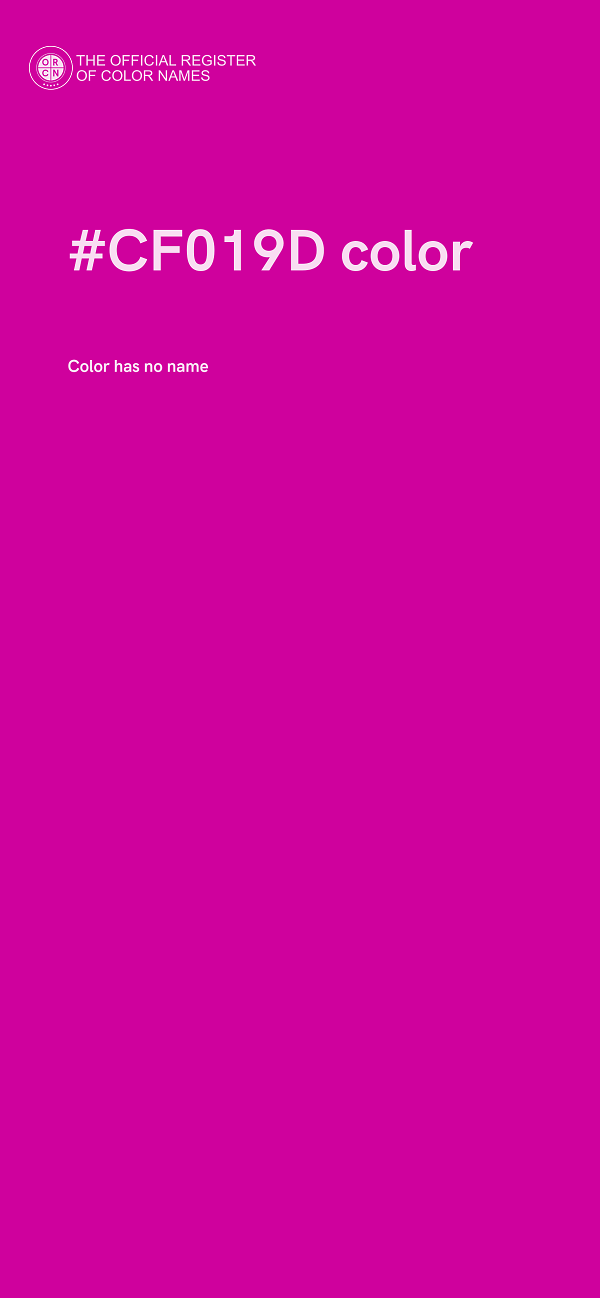 #CF019D color image