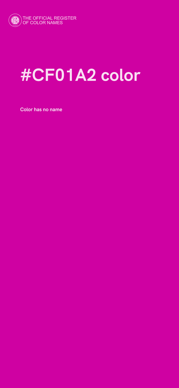 #CF01A2 color image