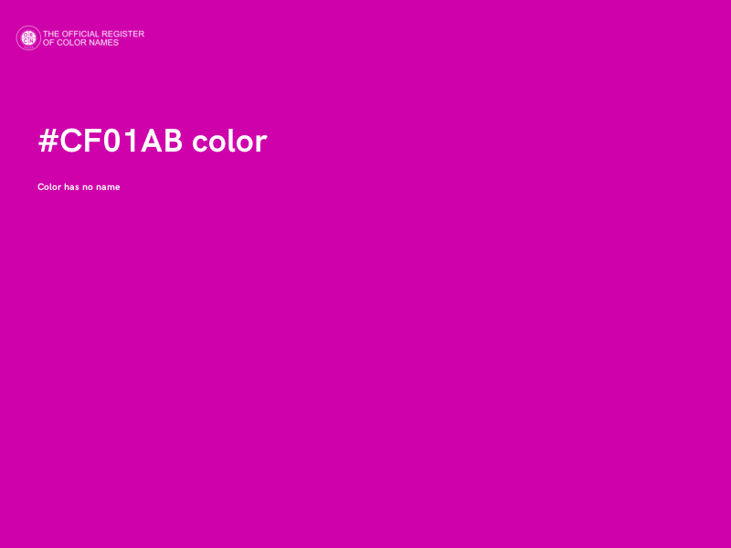 #CF01AB color image