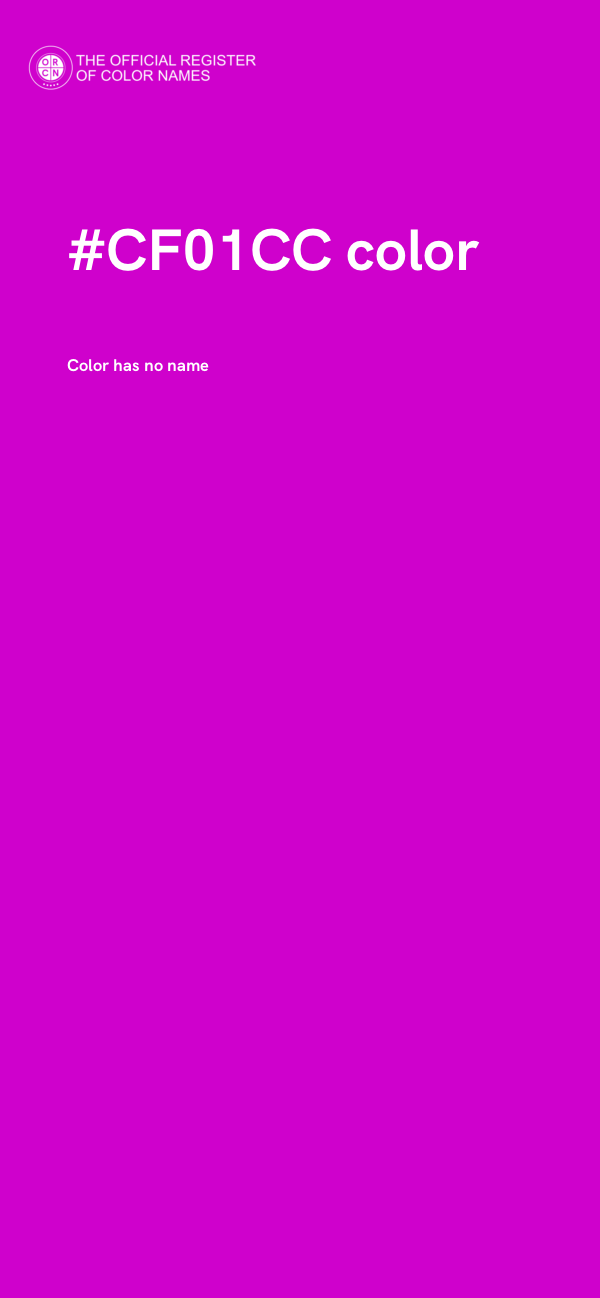 #CF01CC color image