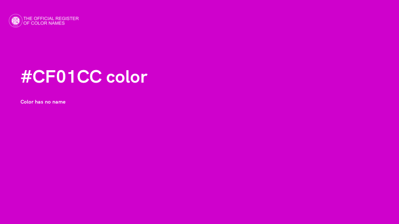 #CF01CC color image