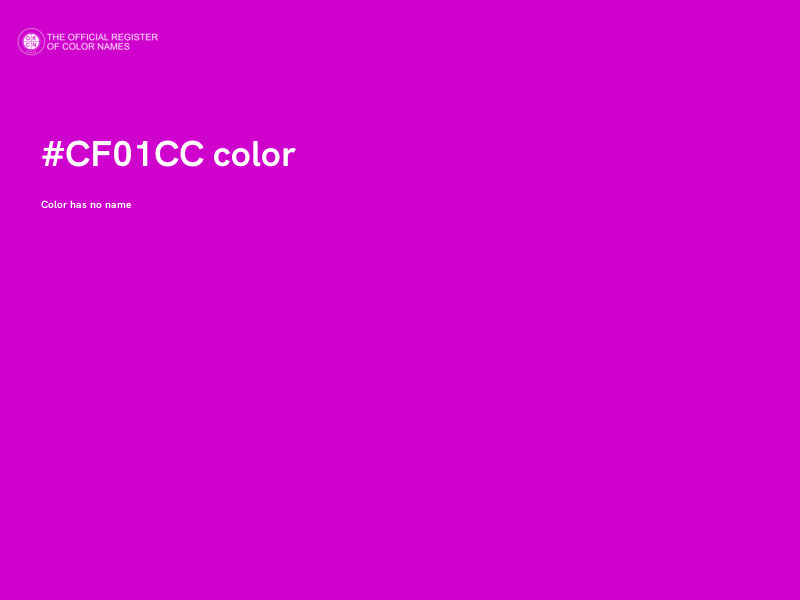 #CF01CC color image