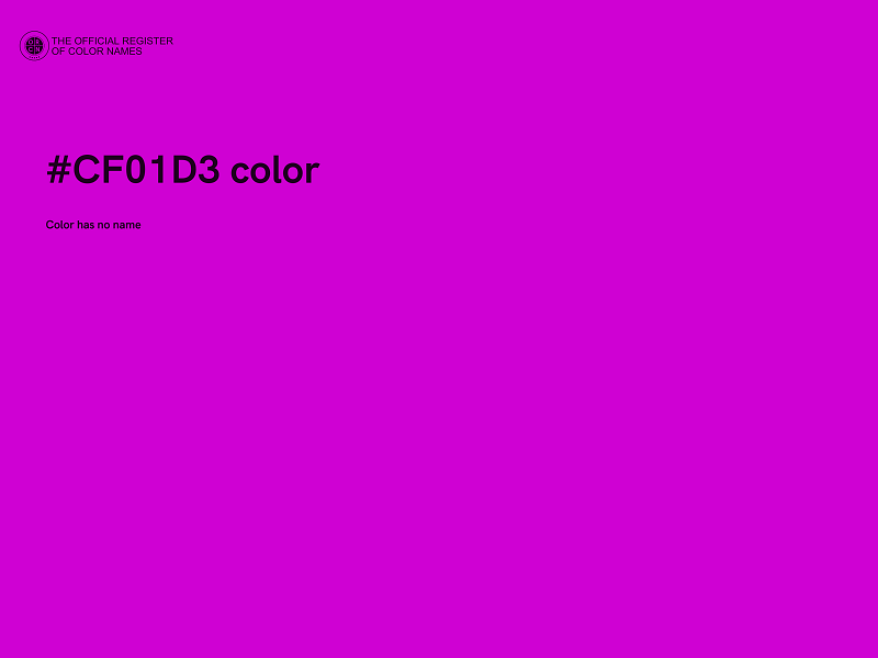 #CF01D3 color image