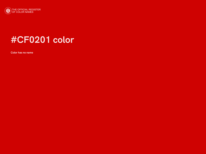 #CF0201 color image