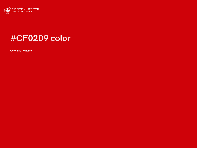 #CF0209 color image