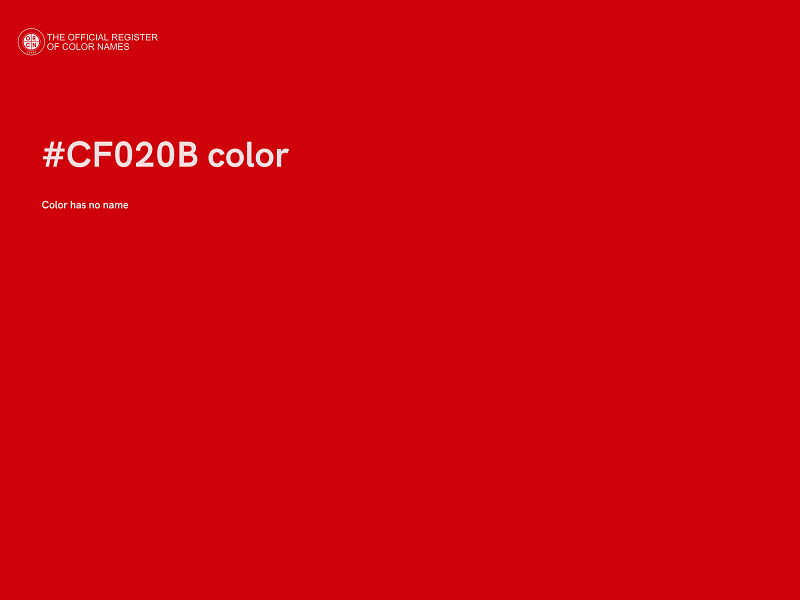 #CF020B color image