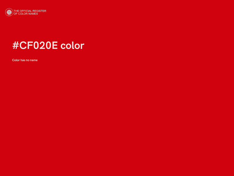 #CF020E color image