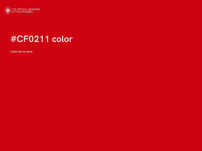 #CF0211 color image