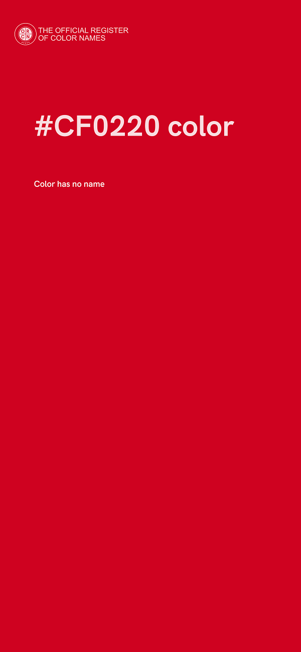 #CF0220 color image