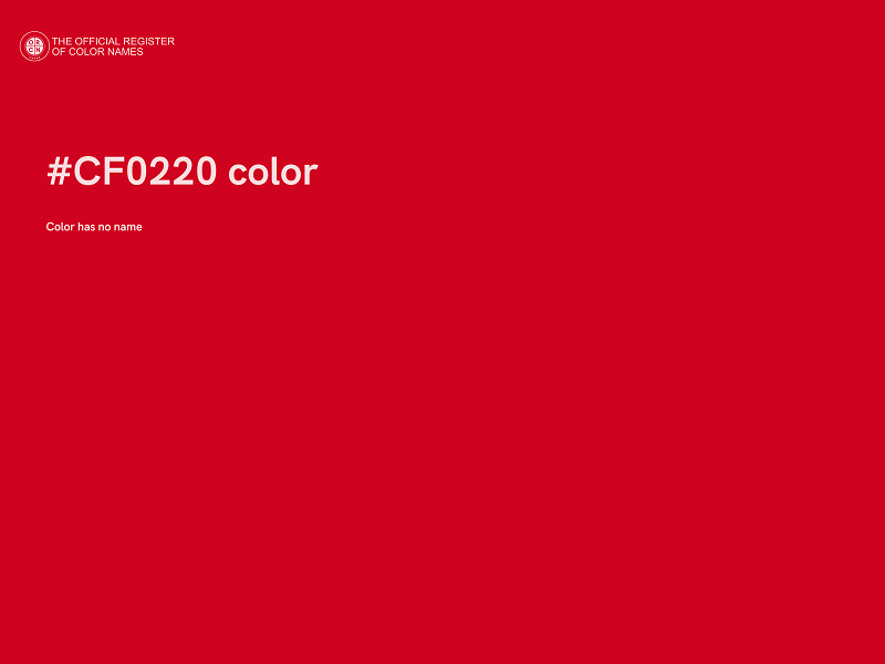 #CF0220 color image