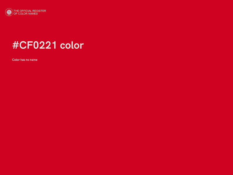 #CF0221 color image