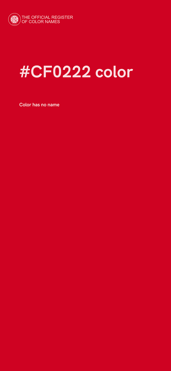 #CF0222 color image