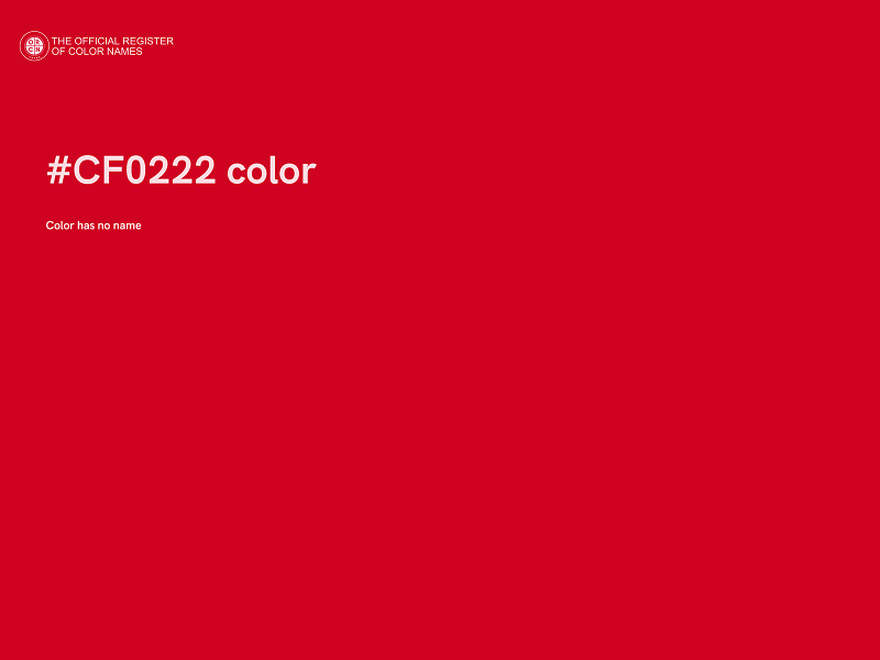 #CF0222 color image