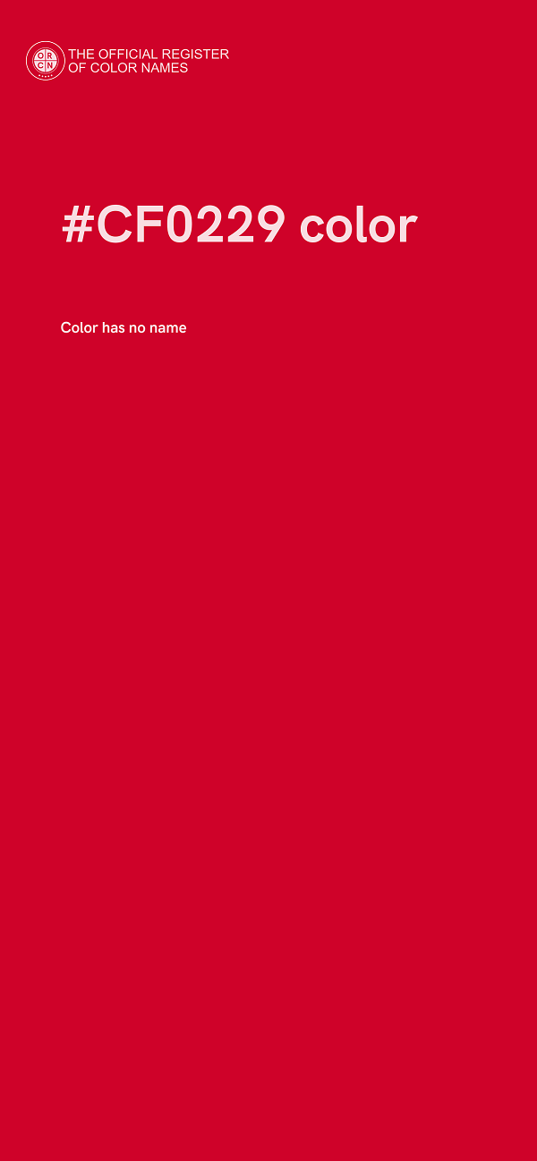 #CF0229 color image