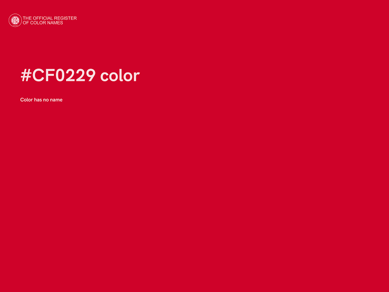 #CF0229 color image