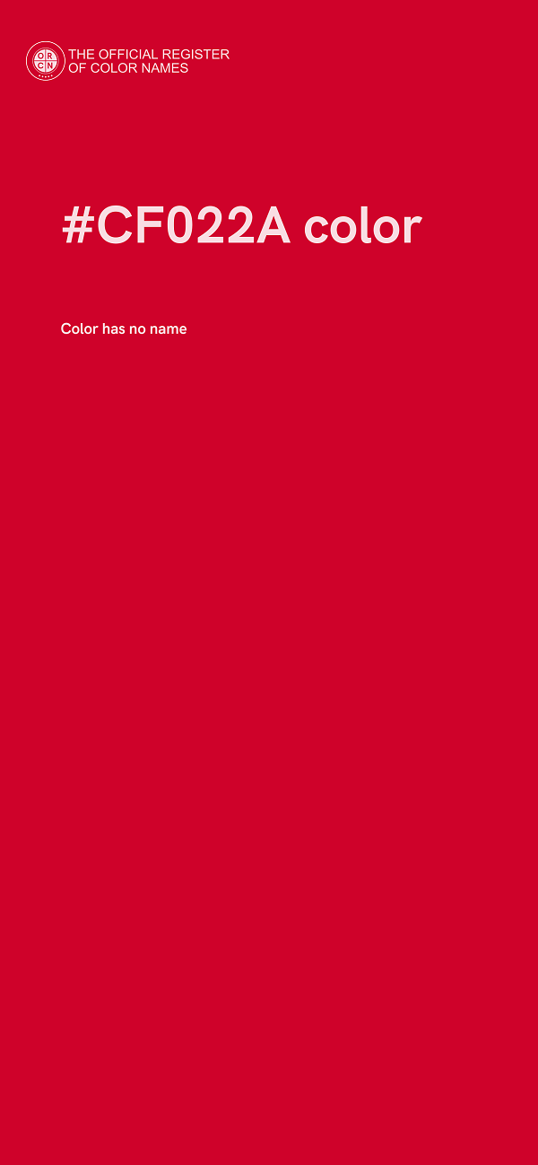 #CF022A color image