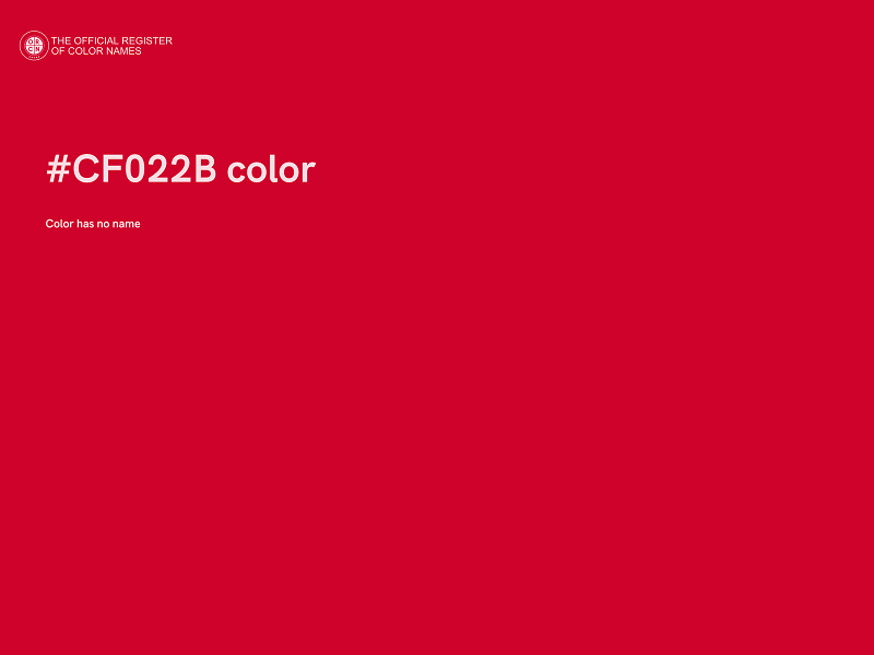 #CF022B color image