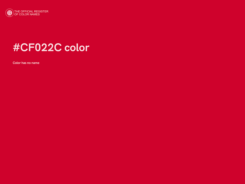 #CF022C color image