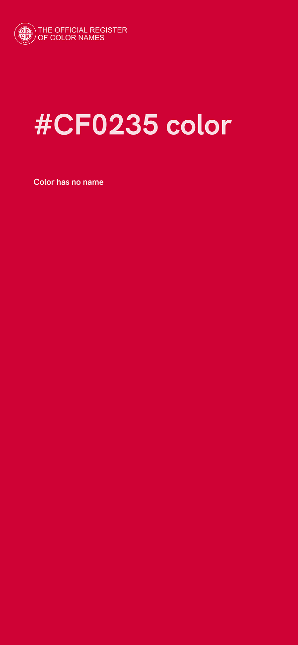 #CF0235 color image