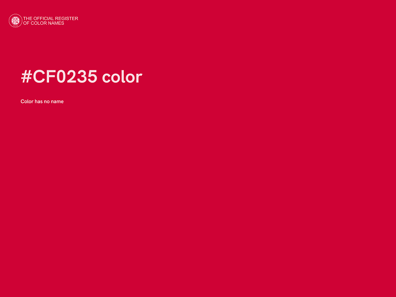 #CF0235 color image