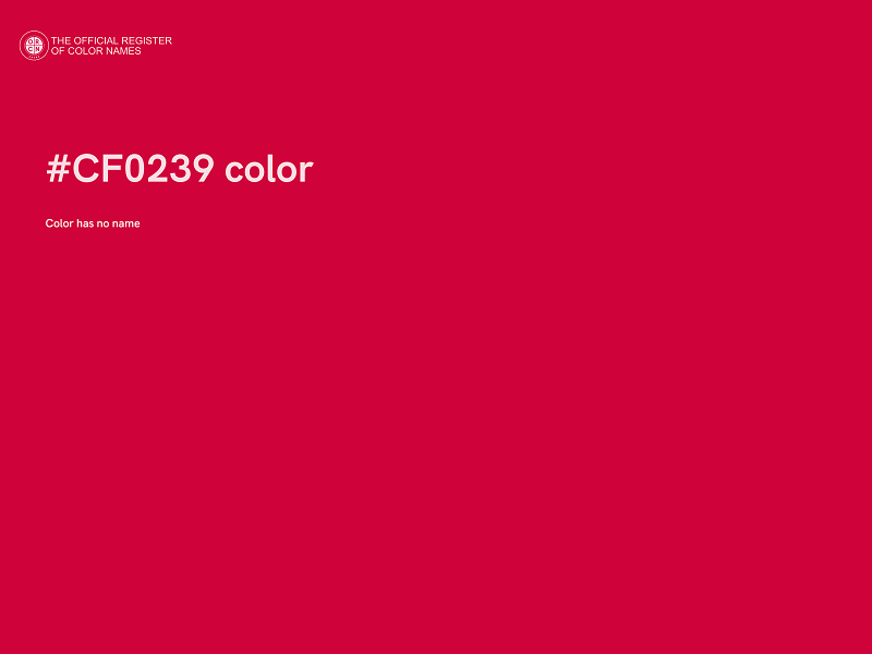#CF0239 color image