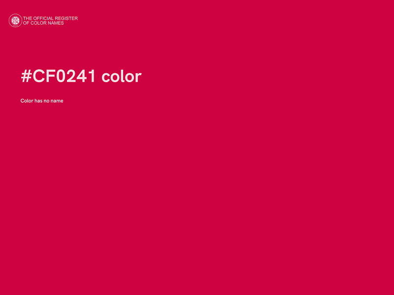 #CF0241 color image