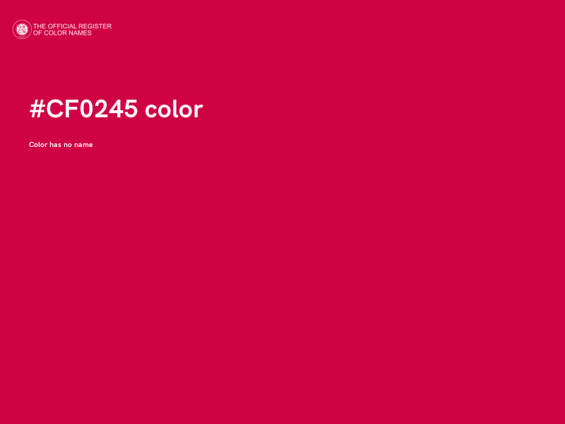 #CF0245 color image