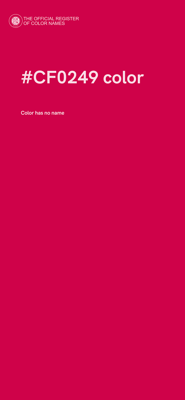 #CF0249 color image