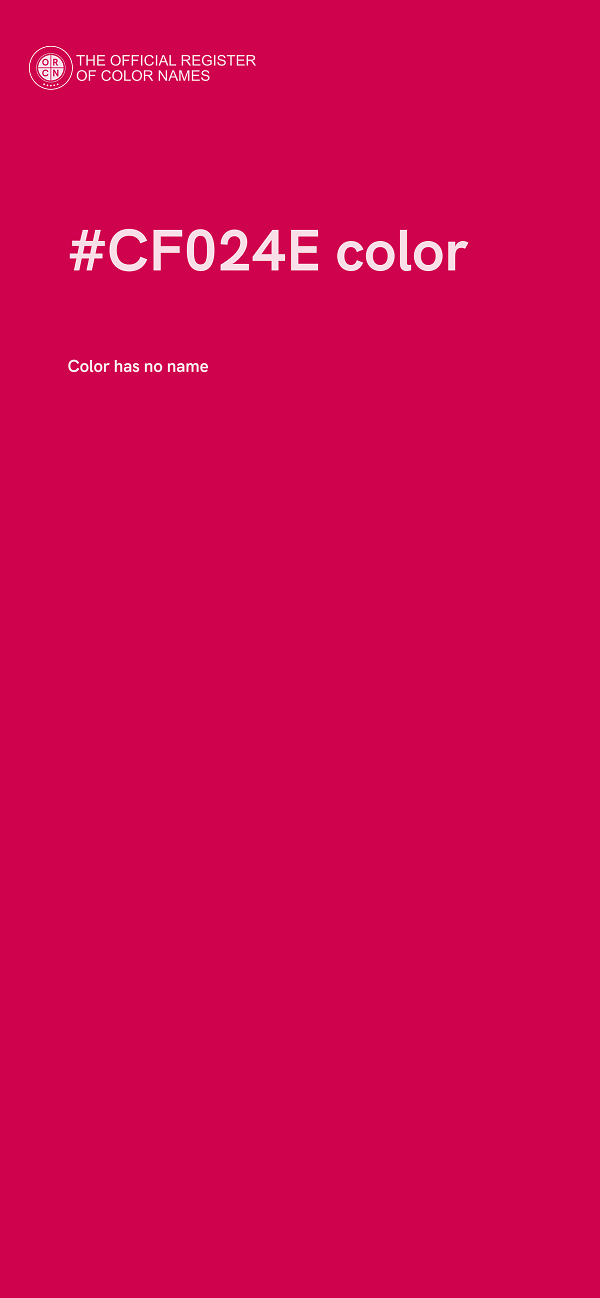 #CF024E color image