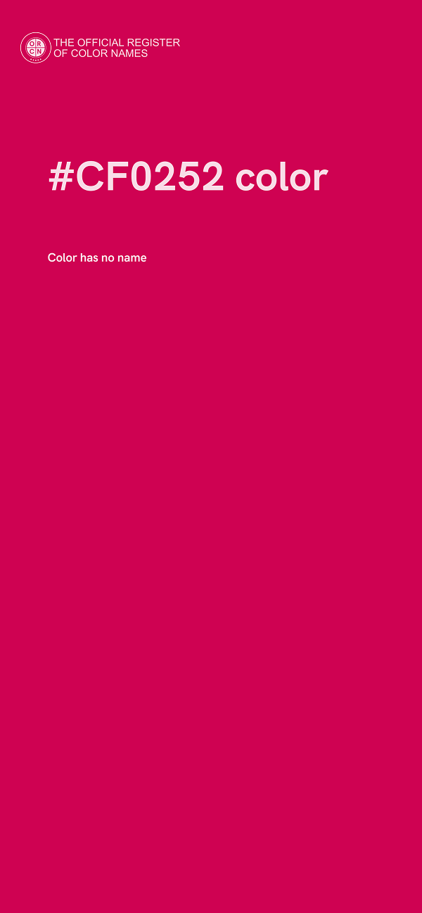 #CF0252 color image