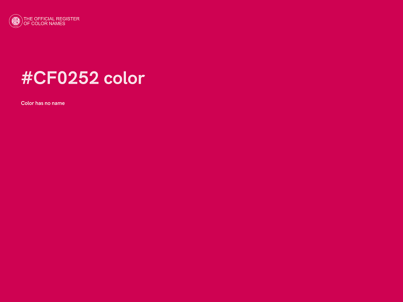 #CF0252 color image