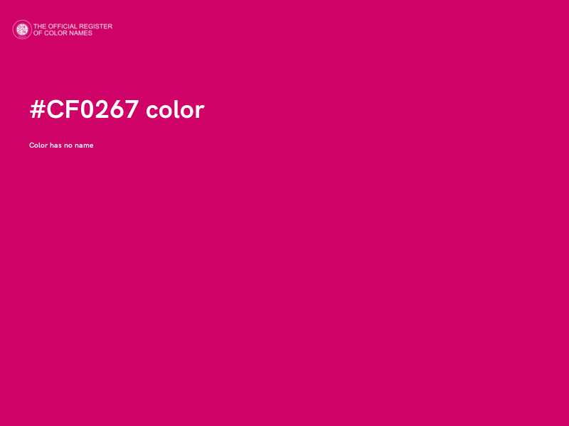 #CF0267 color image