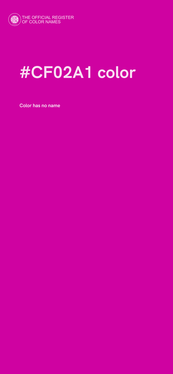 #CF02A1 color image