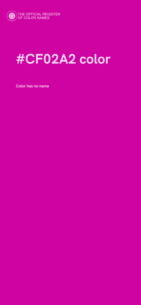 #CF02A2 color image