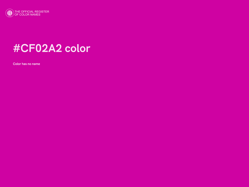 #CF02A2 color image