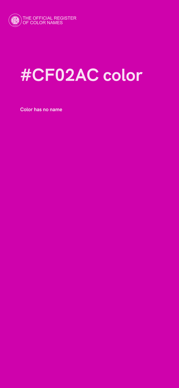 #CF02AC color image