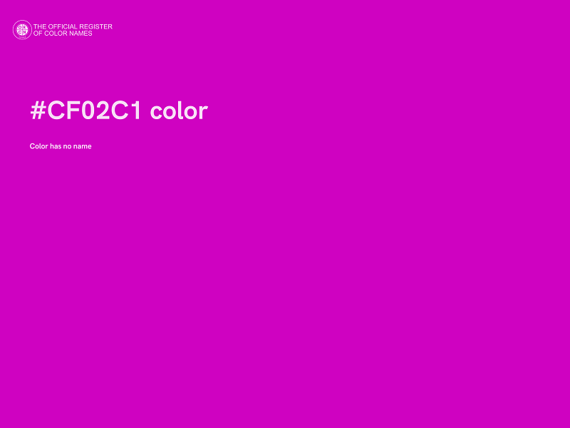 #CF02C1 color image