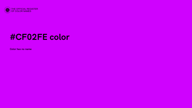 #CF02FE color image