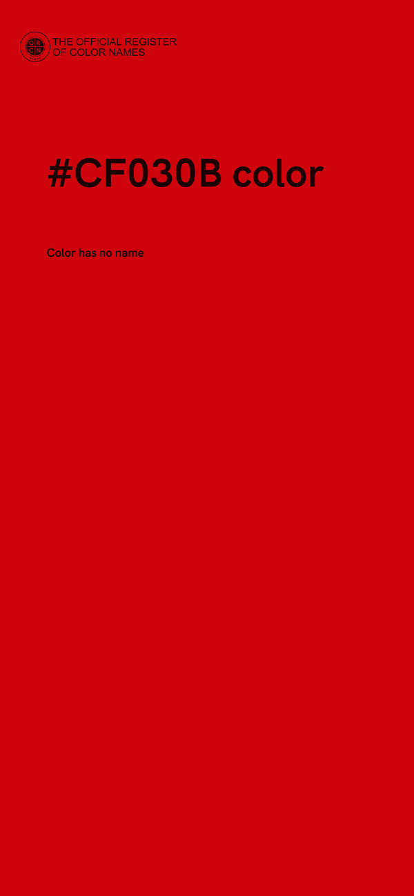#CF030B color image