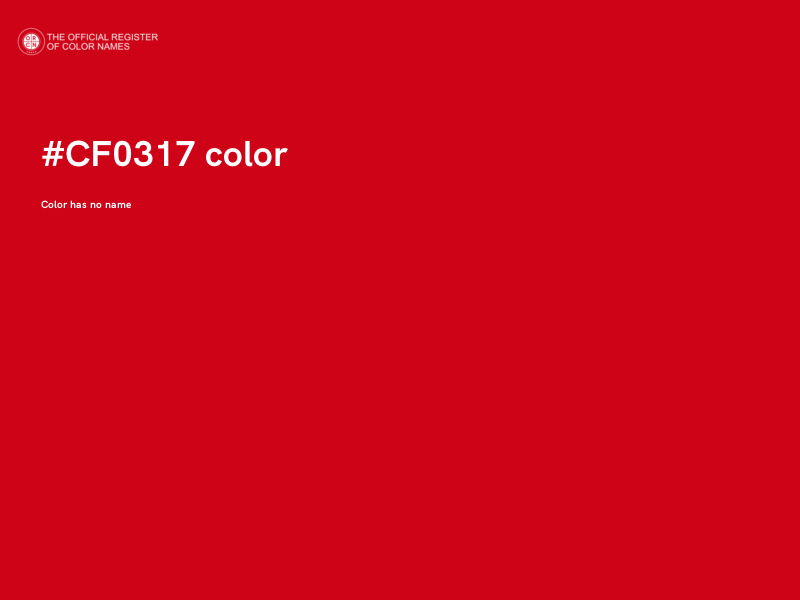 #CF0317 color image