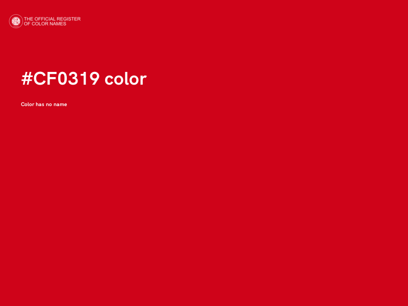 #CF0319 color image